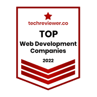 Softkit's Top Web Development Companies -2022 badge from Techreviewer.co